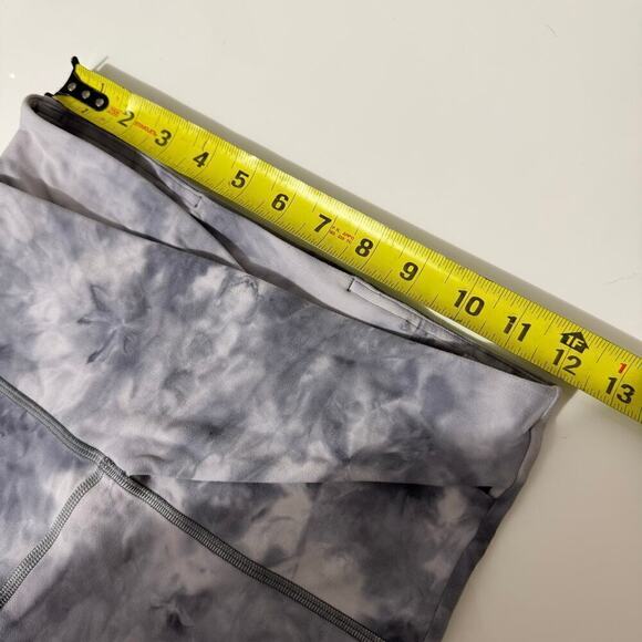 Lululemon Align Crop Cross WAist in Diamond Dye stargaze pitch gray size 6 - Picture 5 of 10